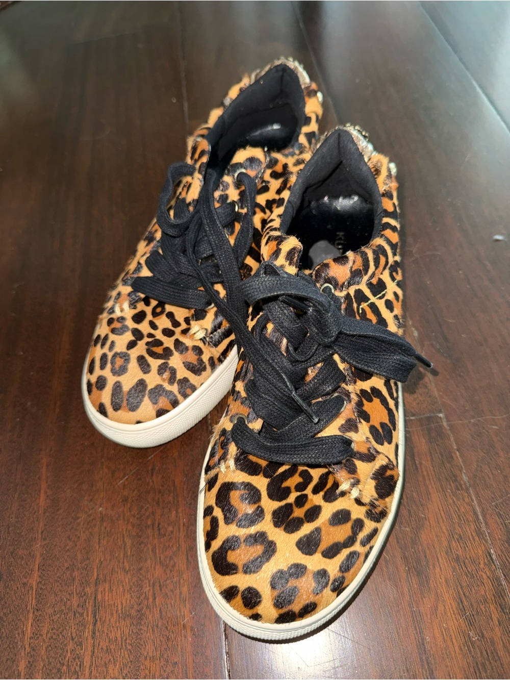 Kurt Geiger "Laney" Leopard Print Sneakers